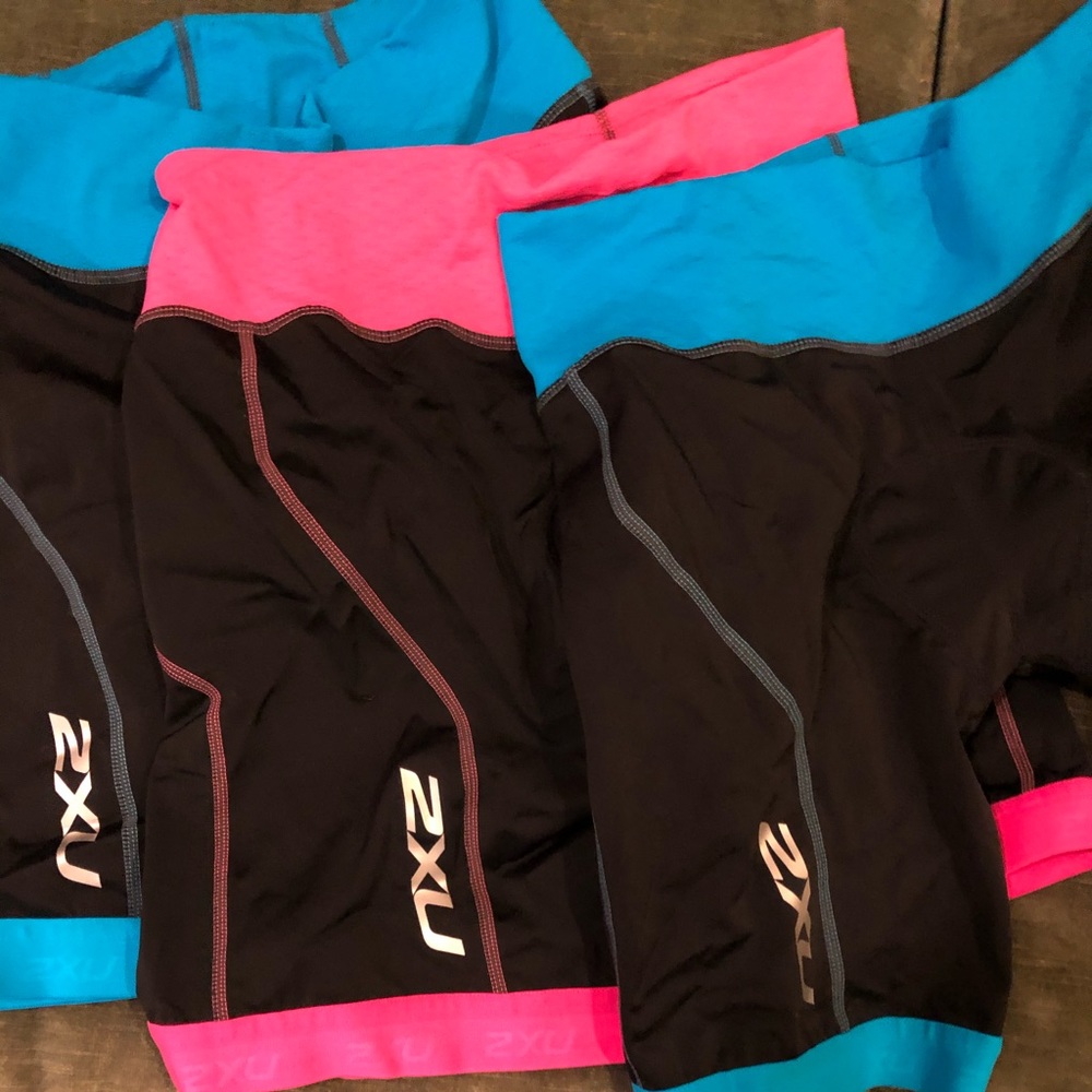 Lot 3 2XU women’s compression triathlon shorts